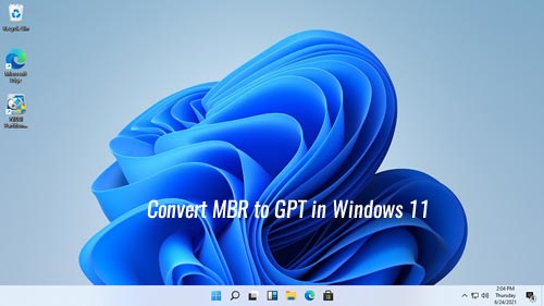 Convert MBR to GPT
