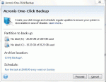 Acronis One Click Backup