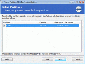 extend partition extend partition