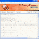 Privacy Eraser Main Window