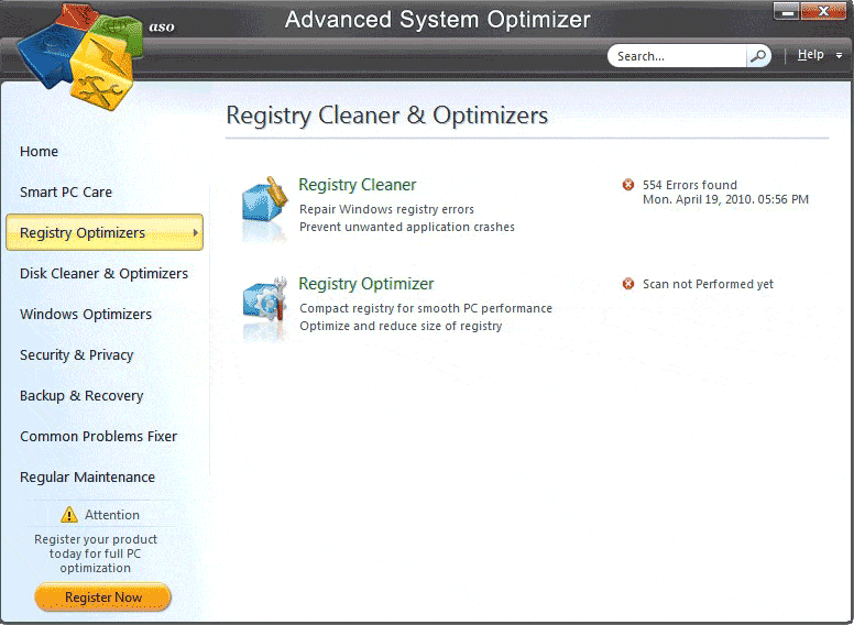 Optimize and Speedup your computer with Advanced System Optimizer.