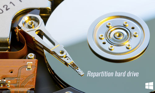 Repartition hard drive