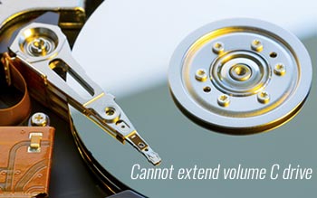 Cannot extend volume