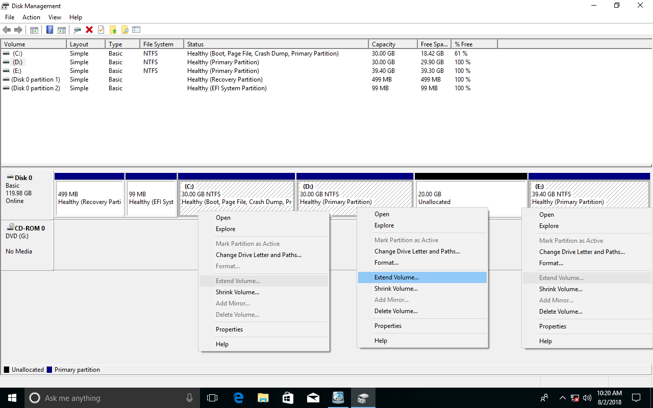 format disk windows 10 greyed out