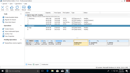 windows 10 change drive size