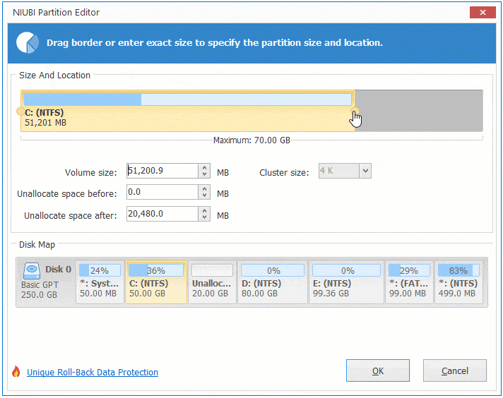 can't extend c drive with unallocated space windows 11