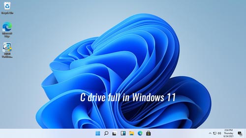 C-asema täynnä Win11