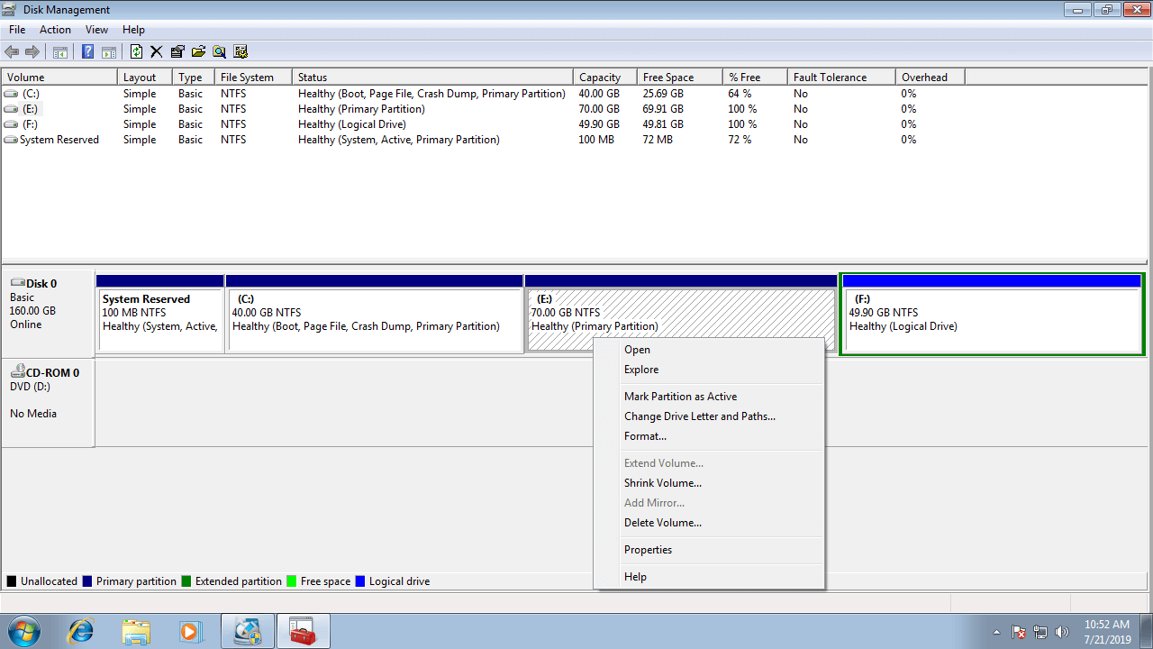 Управление жесткими дисками windows 10