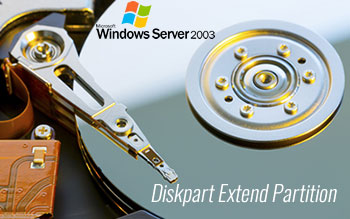 توسيع Diskpart وحدة التخزين
