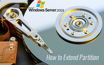 Erweitern Sie Partition Server 2003