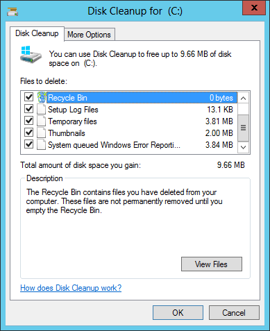 how to clean space on system drive in windows 2012 r2 how to clean space on system drive in windows 2012 r2
