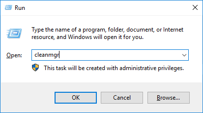 Kør cleanmgr