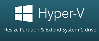 Udvid partition Hyper-V