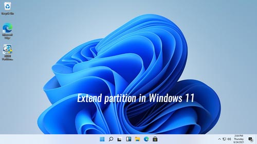Extend volume Windows 11
