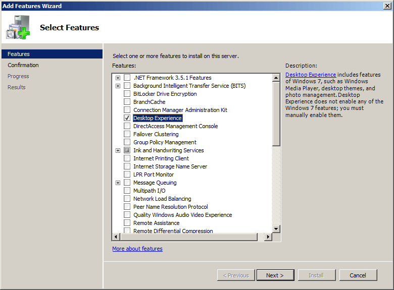 pulizia del disco di Windows 2k8