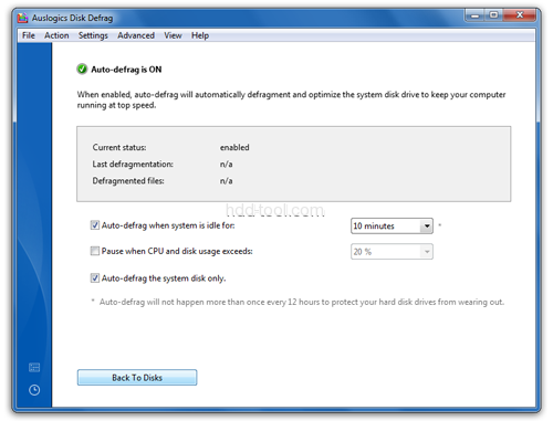 Auslogics Disk Defrag Auslogics Disk Defrag