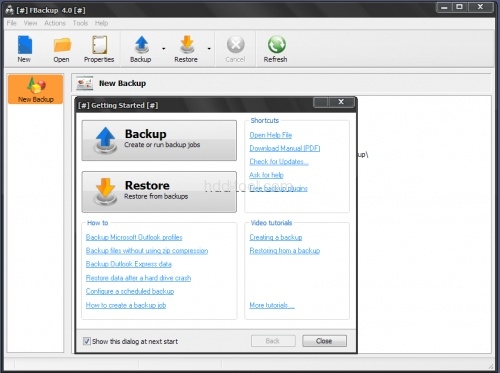 FBackup free FBackup free