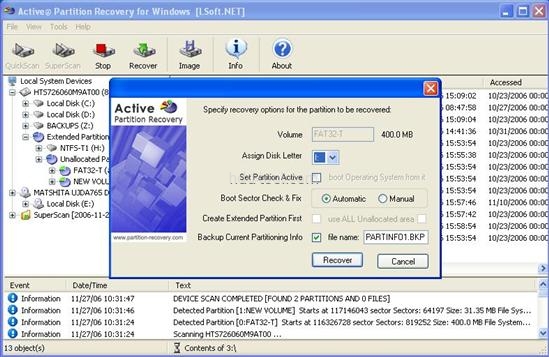 Active@ Partition Recovery