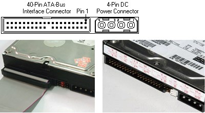 Hard drive with IDE interface Hard drive with IDE interface