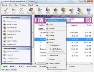 Partition Wizard Resize