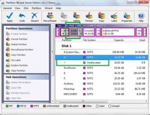 Data Partition Shrinked Data Partition Shrinked