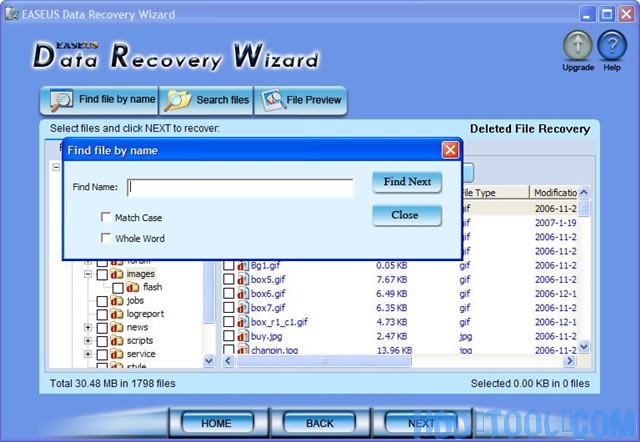 recover deleted files