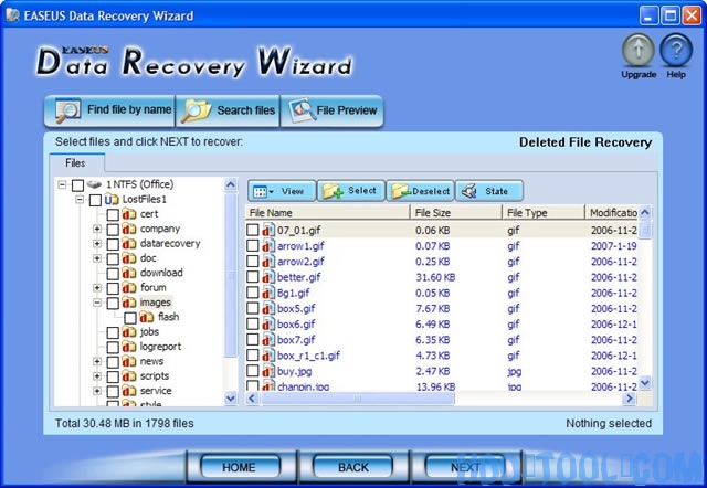 recover deleted files