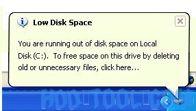 Low Disk Space