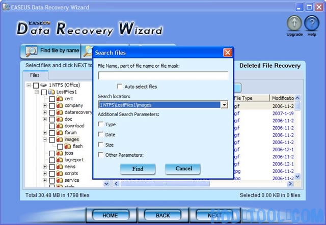 recover deleted files