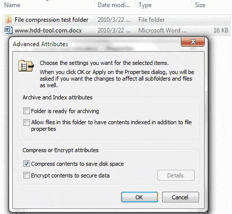 compress file size windows