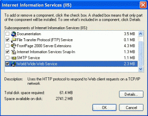 IIS in Windows XP