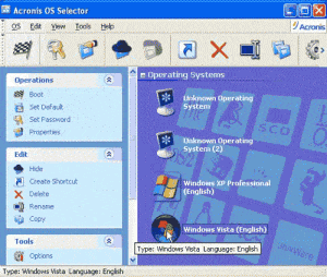 Acronis OS Selector