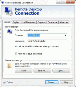 remote desktop connection