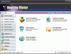 scan and clean registry