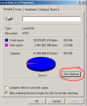 Disk cleanup