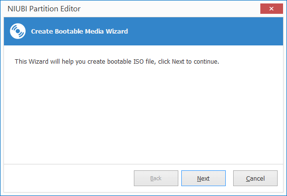 Bootable media wizard