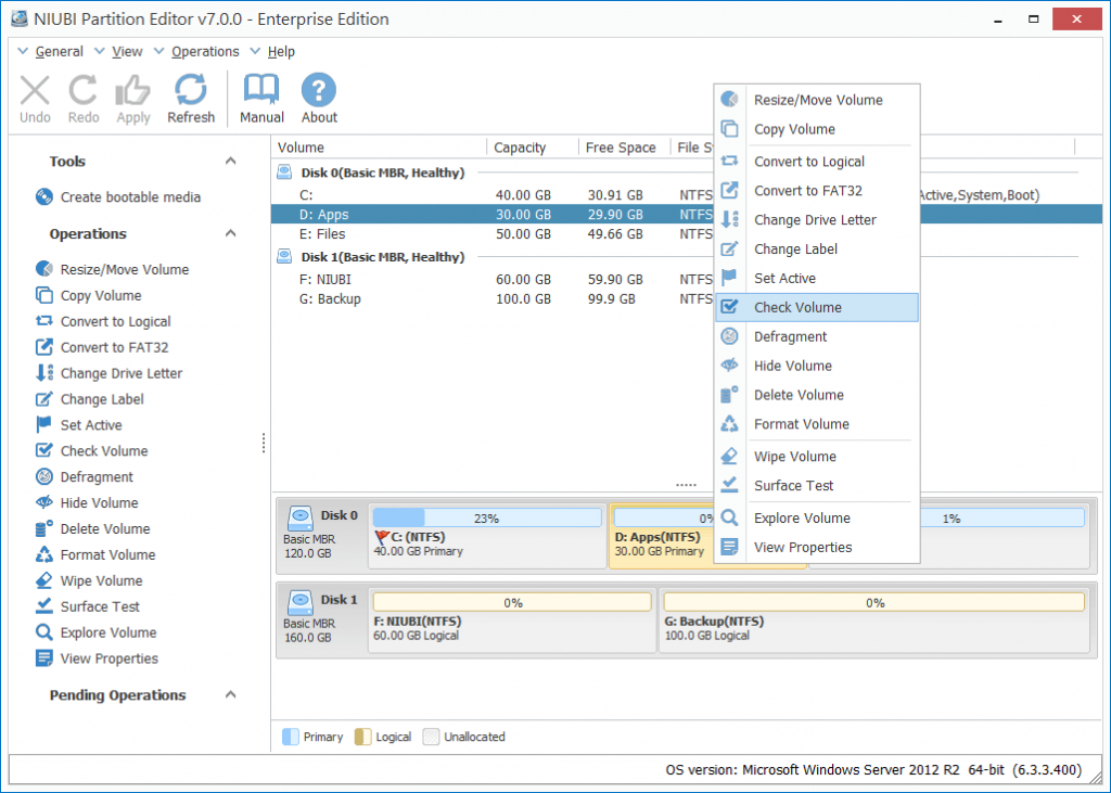 How to check partition with NIUBI Partition Editor?