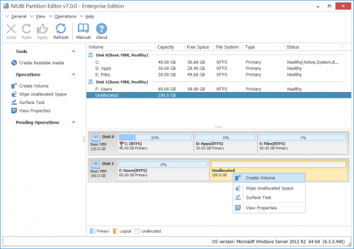 Create partition