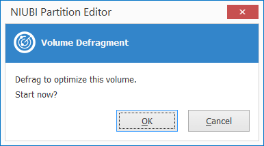 Confirm defragment