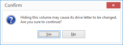 Hide volume