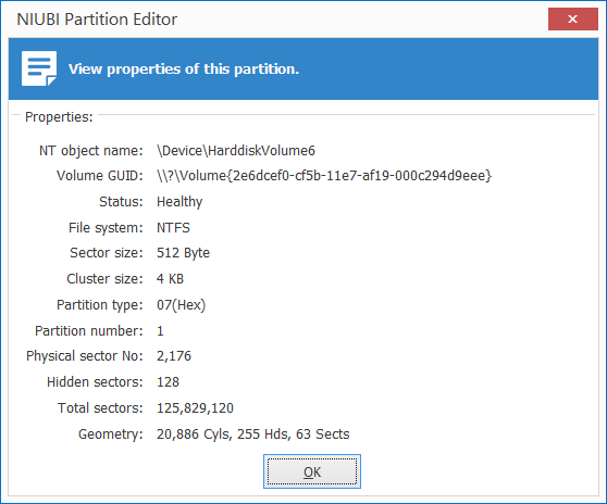 Partition properties