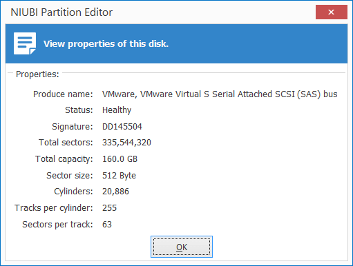 Disk properties