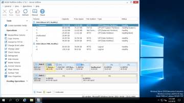 Partition software for Server 2016