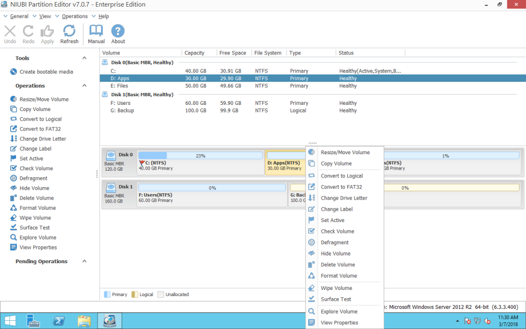 partition software server 2012NIUBI Partition Editor