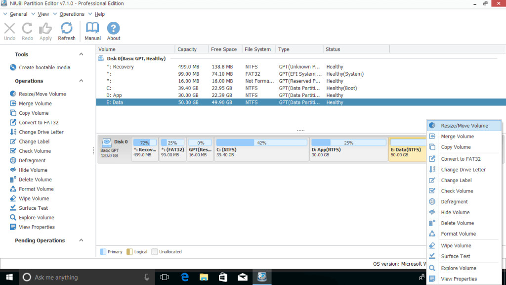 Como dividir partição com NIUBI Partition Editor?