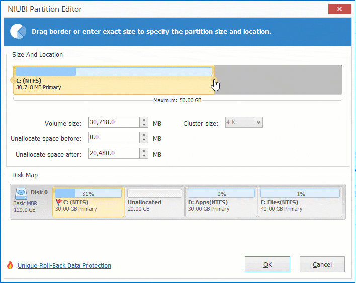 Extend C drive