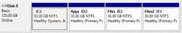 Merge partitions Server 2008