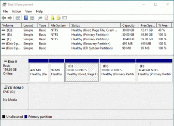 Increase partition size