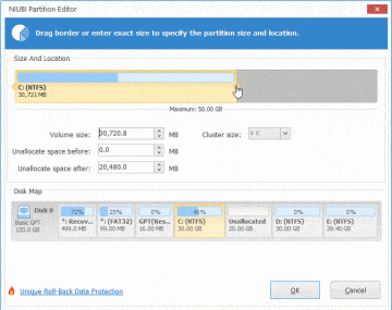 Extend system partition