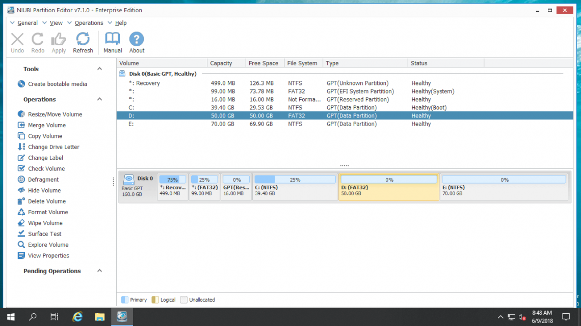 MMVIII servo fenestrasNIUBI Partition Editor